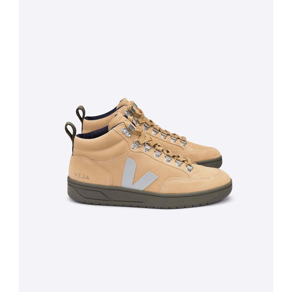 Women\'s Veja RORAIMA SUEDE High Tops Yellow | ZA 363FDN